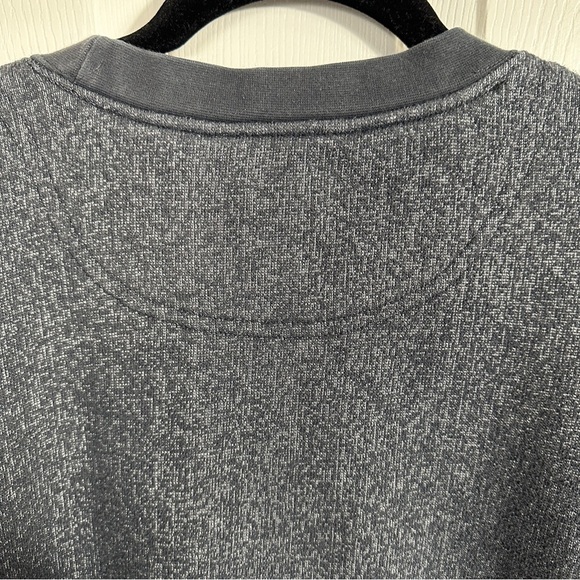 Orvis sweater, gray/white, heavyweight. XL. cotton/poly, cozy, warm - Picture 12 of 12